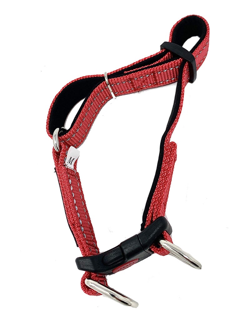 Albcorp Reflective Service Dog Collar â€“ Sizes XS to XL (8.6â€“28.7 Inches), Service Dog Rubber Patch, Neoprene-Padded Comfort & High-Visibility Gear for Dedicated Handlers, Medium, Red - Image 5